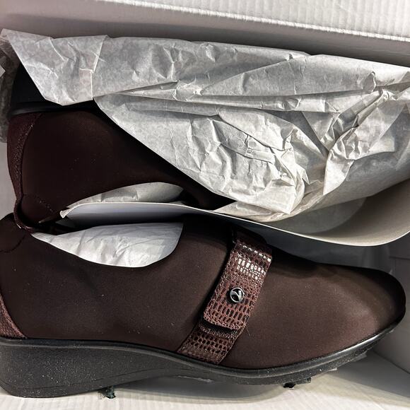 Revere Genoa Stretch Loafers 9 Chocolate Brown NWT NEW Flats Women's Comfort - Picture 10 of 10